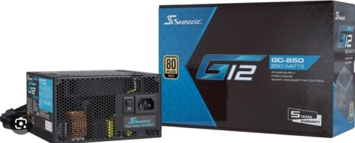 Fonte de Alimentação Seasonic G12 GC 850W 80+ Gold